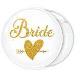 Kονκάρδα Bride Gold Glitter λευκή