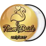 Flamingo Bachelorette pin badge button