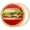 &Kappa;&omicron;&nu;&kappa;ά&rho;&delta;&alpha; Burger Red