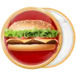 &Kappa;&omicron;&nu;&kappa;ά&rho;&delta;&alpha; Burger Red