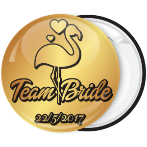 Kονκάρδα φλαμίνγκο χρυσή κολεξιόν Team Bride