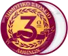 School badge button classic ribbon