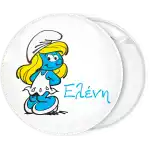 Smurfette pin badge button