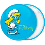 Smurfette pin badge button