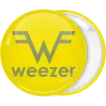 Weezer yellow pin badge button