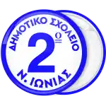 School badge button with number in the center
