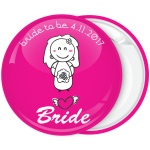 Κονκάρδα γάμου Bride Cartoon ροζ