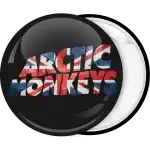 Arctic Monkeys logo UK pin badge button