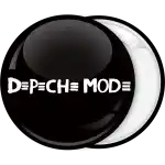 Depeche Mode black pin badge button