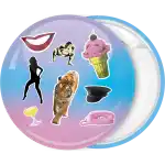 Duran Duran Pressure Off Remix pin badge button