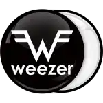 Weezer black pin badge button