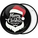 Merry Christmas everyone Santa pin badge button