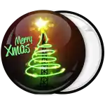 &Kappa;&omicron;&nu;&kappa;ά&rho;&delta;&alpha; Merry Xmas neon Christmas tree