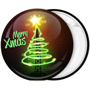 &Kappa;&omicron;&nu;&kappa;ά&rho;&delta;&alpha; Merry Xmas neon Christmas tree