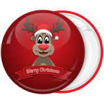 Κονκάρδα Merry Christmas χαρούμενο ταρανδάκι