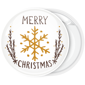 Κονκάρδα Merry Christmas snowflake