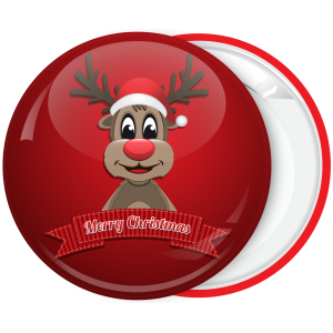 Κονκάρδα Merry Christmas χαρούμενο ταρανδάκι
