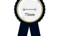Badge rosette 75mm