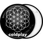 Coldplay pin badge button