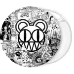 Radiohead art music pin badge button