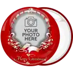 Merry Christmas Photo booth pin badge button