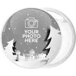Snow city Photo booth pin badge button