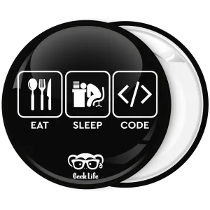 &Kappa;&omicron;&nu;&kappa;ά&rho;&delta;&alpha; Eat Sleep Code Geek life