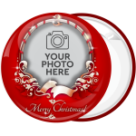 Κονκάρδα Χριστουγεννιάτικο Photo booth με ευχή Merry Christmas