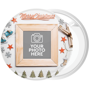 Κονκάρδα Χριστουγεννιάτικο Photo booth white wood