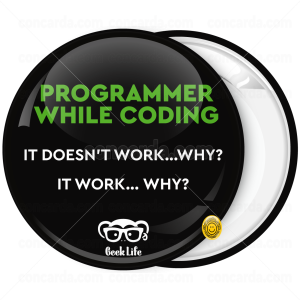 Κονκάρδα Programmer while coding Geek life