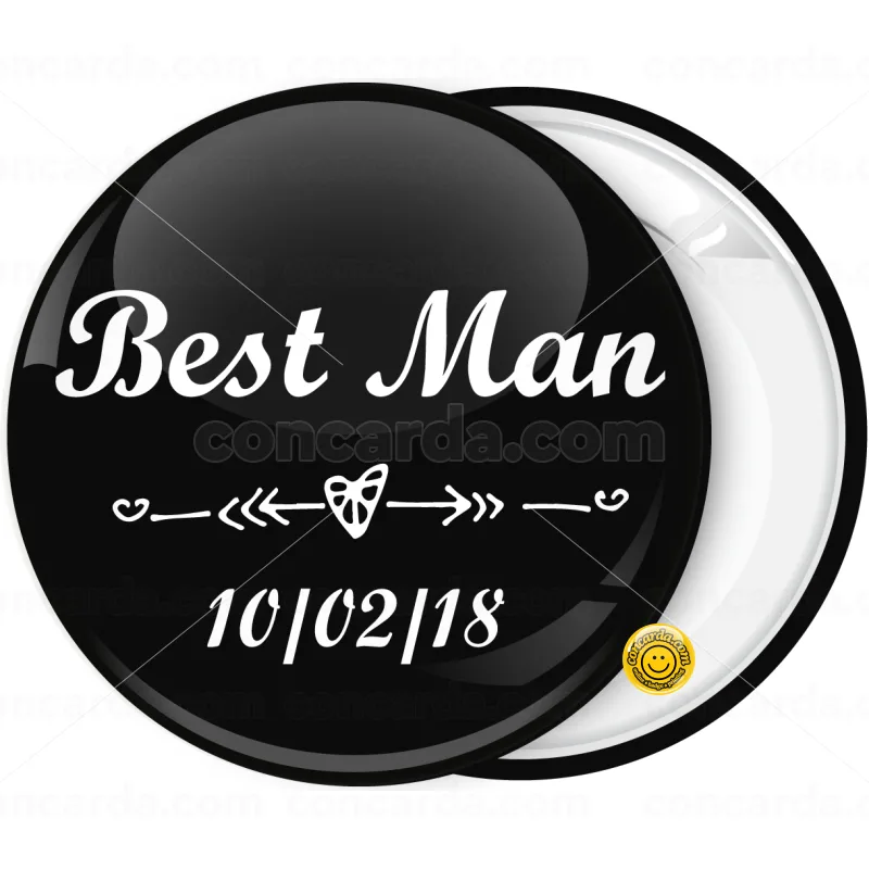 Κονκάρδα Best Man καρδιά