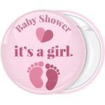 Κονκάρδα baby shower its a girl πουά