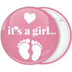 Κονκάρδα baby shower κορίτσι πατουσάκια