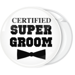 Κονκάρδα Certified super groom  λευκή
