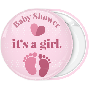 Κονκάρδα baby shower its a girl πουά
