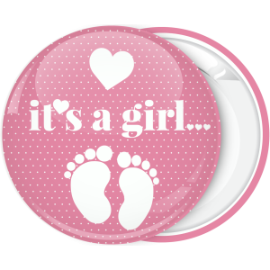 Κονκάρδα baby shower κορίτσι πατουσάκια