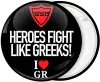 Κονκάρδα Heroes Fight like Greeks μαύρη