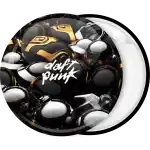 Daft Punk crowd pin badge button