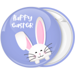 Κονκάρδα Happy Easter χαρούμενο κουνελάκι μωβ