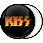 Kiss band pinback badge button