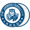 Σχολική κονκάρδα η κουκουβάγια της σοφίας μπλε