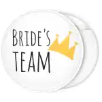 Brides team pin badge button