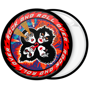 Κονκάρδα Kiss Rock and Roll Over μαύρη