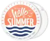 Time to say Hello Summer  badge button 