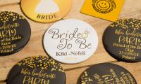 Κονκάρδες  bachelorεtte Bride to be gold