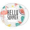 Καλοκαιρινή κονκάρδα Hello Summer φλαμίνγκο 