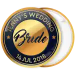 &Kappa;&omicron;&nu;&kappa;ά&rho;&delta;&alpha; Bride golden metal