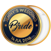 Κονκάρδα Bride golden metal