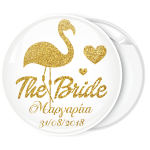 Kονκάρδα bachelorette The Bride φλαμίνγκο χρυσόσκονη