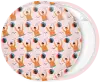 Summer swimming patterns badge button 